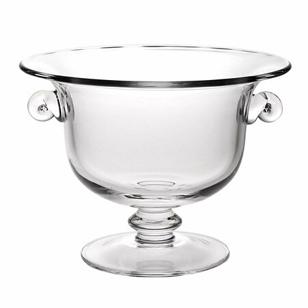 TARIFA 13 in. Mouth Blown Crystal Trophy Centerpiece Fruit or Punchbowl TA3669352